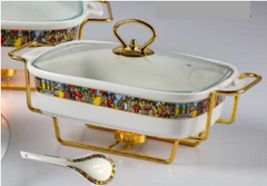 Red Ginger Spices Ethiopian Saba Design Chafing dish/warmer