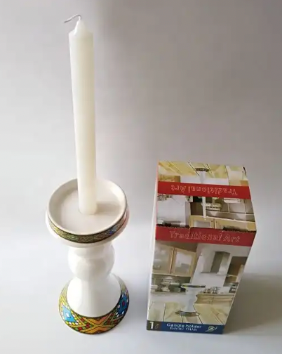 Red Ginger Spices Ceramic Ethiopian Candle Holders (Saba/Tilet)