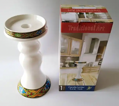 Red Ginger Spices Ceramic Ethiopian Candle Holders (Saba/Tilet)