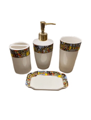 Red Ginger Spices 4 piece shower set - Ethiopian Saba Design