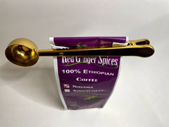 Red Ginger Spices Coffee Scoop with Clip